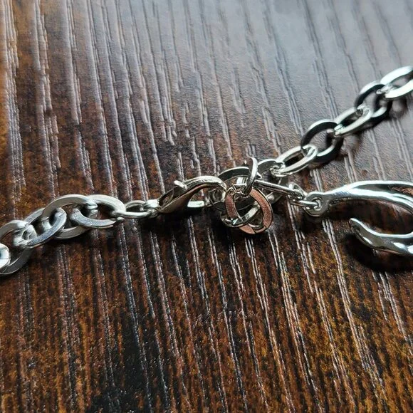 NWT STAINLESS STEEL CHOKER NECKLACE - Picture 3 of 3